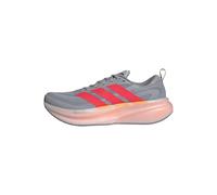 adidas Hombre Supernova Glide Running Shoes, Halo Silver/Lucid Red/Grey, 46 2/3 EU