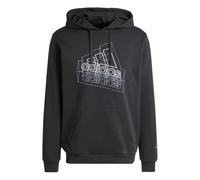 adidas Hombre Tech Graphic Hoodie, Black, L