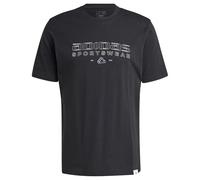 adidas Hombre Tech Linear Graphic tee, Black, M