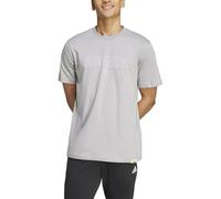 adidas Hombre Tech Linear Graphic tee, MGH Solid Grey, XXL