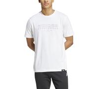 adidas Hombre Tech Linear Graphic tee, White, XS