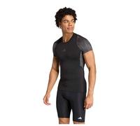 adidas Hombre Techfit AOP Shirt, Black/Grey Six, XL
