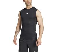 adidas Hombre Techfit Compression Training Sleeveless Shirt, Black, XL Tall