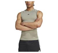 adidas Hombre Techfit Compression Training Sleeveless T-Shirt, Silver Pebble, XXL