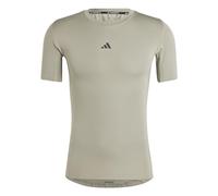 adidas Hombre Techfit Compression Training T-Shirt, Silver Pebble, XXL