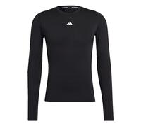adidas Hombre Techfit Training Long Sleeve Tee, Black, M