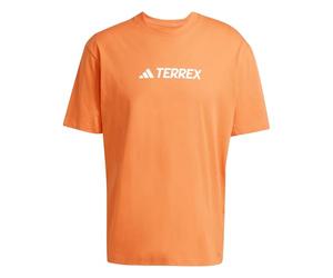 adidas Hombre Terrex Classic Logo T-Shirt, Semi Impact Orange, M
