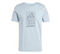 adidas Hombre Terrex Graphic T-Shirt, Magic Grey Met, M