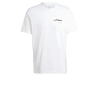 adidas Hombre Terrex Graphic T-Shirt, White, L