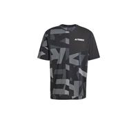 Camiseta de montaña adidas mt aop hombre negro/carbon L