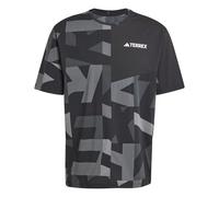 adidas Hombre Terrex Multi Climacool Printed T-Shirt, Black/Carbon, L