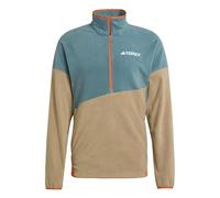 Adidas Hombre Terrex Multi Climawarm Fleece Anorak, Preloved Teal/Cardboard/Semi Impact Orange, S