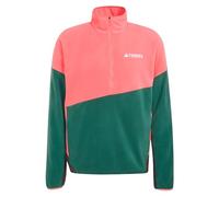 adidas Hombre Terrex Multi Climawarm Fleece Anorak Sweatshirt, Pure Turbo/Collegiate Green, 3XL