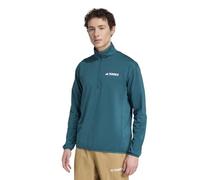 adidas Hombre Terrex Multi Climawarm Half Zip Tech Fleece Jacket, Mystery Green, M