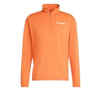 Adidas Hombre Terrex Multi Climawarm Half Zip Tech Fleece Jacket, Semi Impact Orange, XL