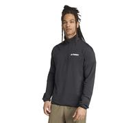adidas Hombre Terrex Multi Climawarm Half Zip Tech Fleece Sweatshirt, Black, L