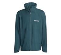 adidas Hombre Terrex Multi Essentials 2 Layer Rain Jacket, Aurora Ivy, L