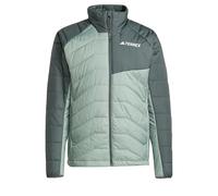 adidas Hombre Terrex Multi Synthetic Insulated Jacket, Silver Green/Legend Ivy, M