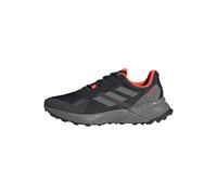 adidas Terrex Soulstride Rain.RDY Trail Running Shoes, Zapatillas Hombre, Core Black/Grey Four/Solar Red, 44 EU