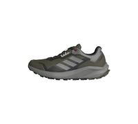 adidas Hombre Terrex Trail Rider Trail Running Shoes, Olive Strata/Solid Grey/Orange, 44 2/3 EU