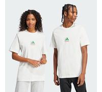 adidas Hombre Three Slice Life, Pizza Back Graphic tee, Short Sleeve, Off White, M
