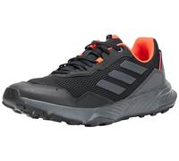 Adidas Hombre Tracefinder Trail Running Shoes, Carbon Black/Grey Six/Solar Red, 42 EU