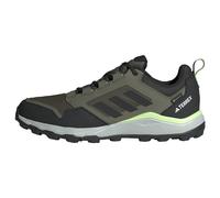 adidas Hombre Tracerocker 2.0 GORE-TEX Trail Running Shoes, Olive Strata / Core Black / Green Spark, 42 EU