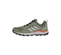 adidas Hombre Tracerocker 2.0 Trail Running Shoes, Tent Green/Grey One/Semi Impact Orange, 42 EU