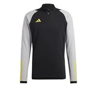 adidas Hombre Track Top Chaqueta De Entrenamiento Tiro 23 Competition, Black/Team Light Grey/Impact Yellow, HU1307, M