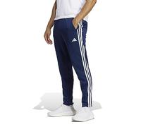 adidas Hombre Train Essentials 3-Stripes Training Pants, Dark Blue/White, S