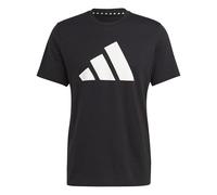 adidas Hombre Train Essentials Feelready Logo Training tee, Black/White, XXL
