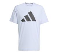 Adidas Hombre Train Essentials Feelready Logo Training tee, Glow Blue/Black, S