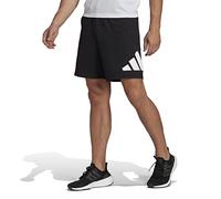 adidas Hombre Train Essentials Logo Training Shorts, Black / White, M 9 inch
