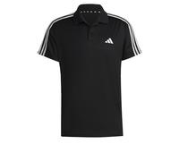 adidas Hombre Train Essentials Piqué 3-Stripes Training Polo Shirt, Black/White, M