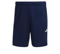 adidas Hombre Train Essentials Piqué 3-Stripes Training Shorts, Dark Blue / White, M