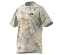 adidas Hombre Train Essentials Seasonal Camo tee, Crystal Sand/Orbit Grey/Alumina/Wonder Beige, M