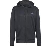 adidas Hombre Train Essentials Seasonal Full-Zip Hoodie, Black, L