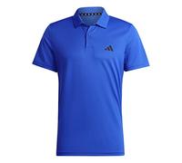 Adidas Hombre Train Essentials Training Polo Shirt, Lucid Blue/Black, S