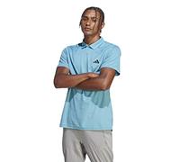 adidas Hombre Train Essentials Training Polo Shirt, preloved Blue/Black, S