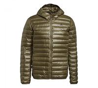 adidas Hombre Varilite Hooded Down Jacket, Focus Olive, L