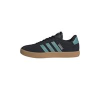 adidas Hombre VL Court 3.0 Shoes, Core Black/Powder Teal/Silver Metallic, 44 2/3 EU
