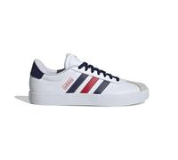 adidas Hombre VL Court Shoes, Cloud White/Navy Blue/Better Scarlet, 43 1/3 EU