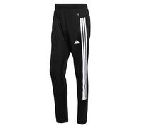 adidas Hombre Workout Essentials All-Set 3-Stripes Knit Pants, Black/White, M