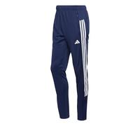adidas Hombre Workout Essentials All-Set 3-Stripes Knit Pants, Dark Blue/White, XXL