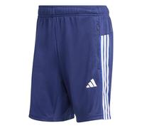 adidas Hombre Workout Essentials All-Set 3-Stripes Knit Short Shorts, Dark Blue/White, M 7 Inch