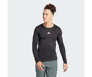 adidas Hombre Workout Long Sleeve tee, Black/White, M