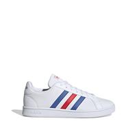 Adidas Grand Court Base, Zapatillas de Deporte Hombre, Blanco (FTWR White Blue Active Red), 46 EU