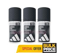 Adidas Hombres Pro Desodorante Invisible Roll-on Sin Marcas Blancas Sin Manch...