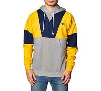 Adidas Hoody Sweatshirt, Hombre, Super Yellow f15/medium Grey Heather/Night Indigo, S