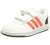 adidas Hoops 2.0 CMF, Basketball Shoe Unisex niños, Cloud White/Solar Red/Core Black, 23 EU